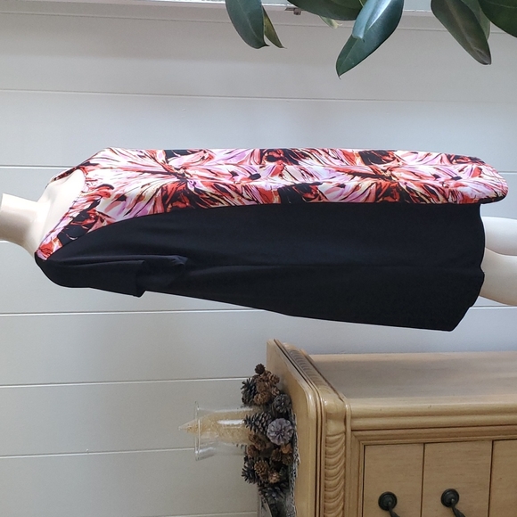 Me TOO Women's Dress Black Multi-colored Floral Size XL - Picture 5 of 9